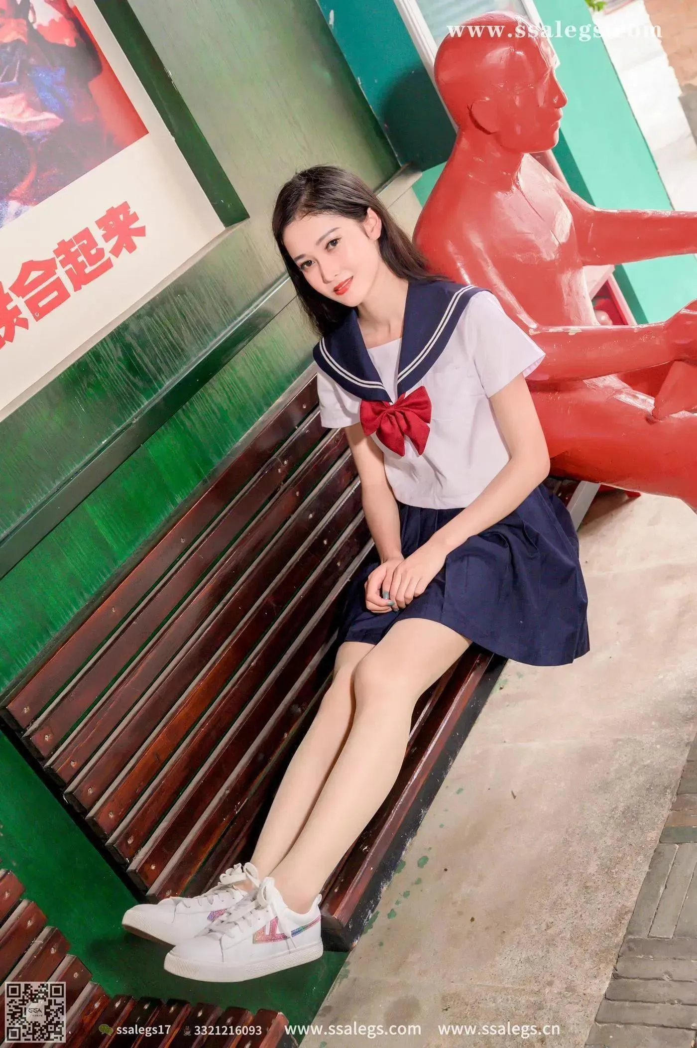[SSA丝社]超清写真 NO.422 漫漫白色jk制服肉丝写真(下) [84P]插图9